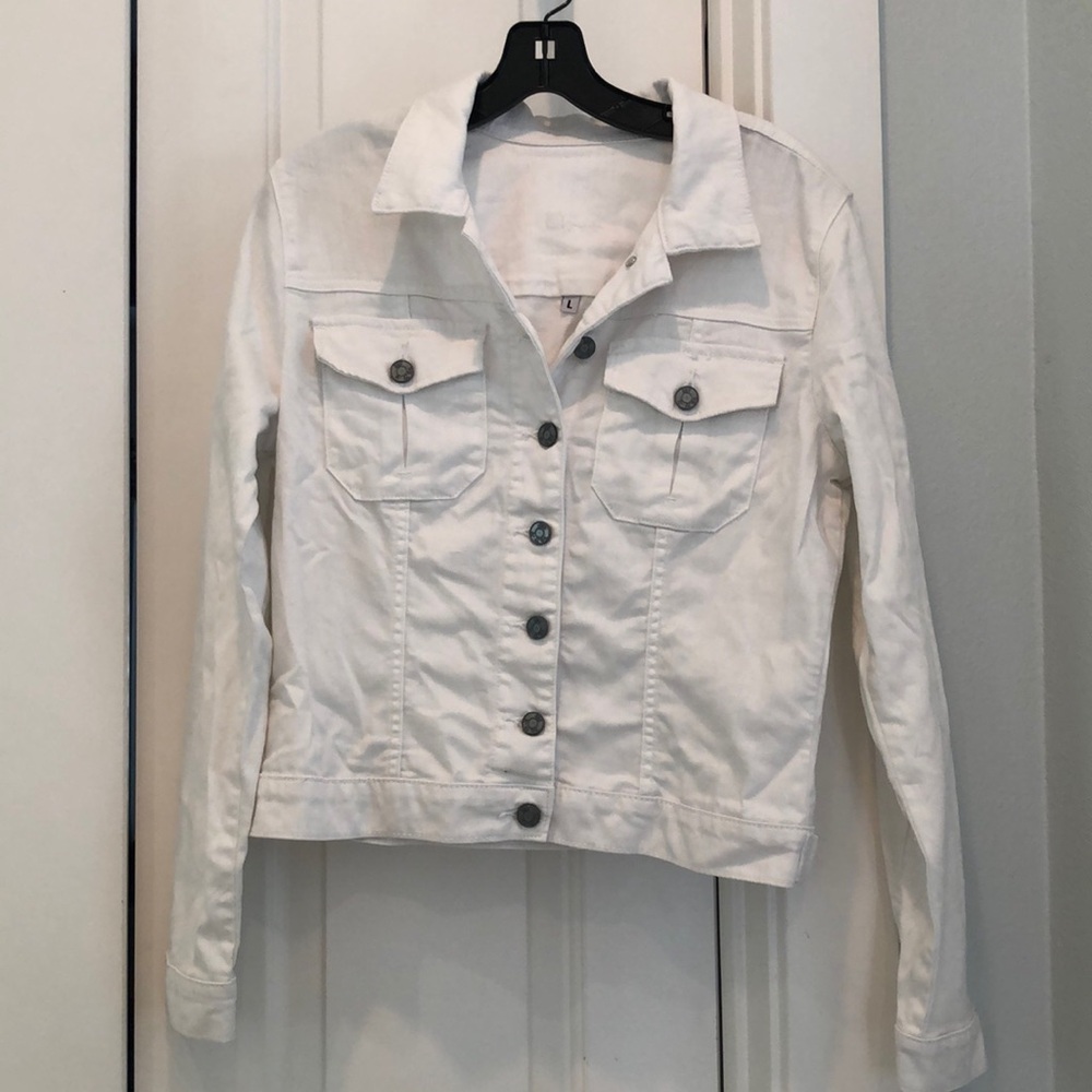 Women's White Denim Jacket